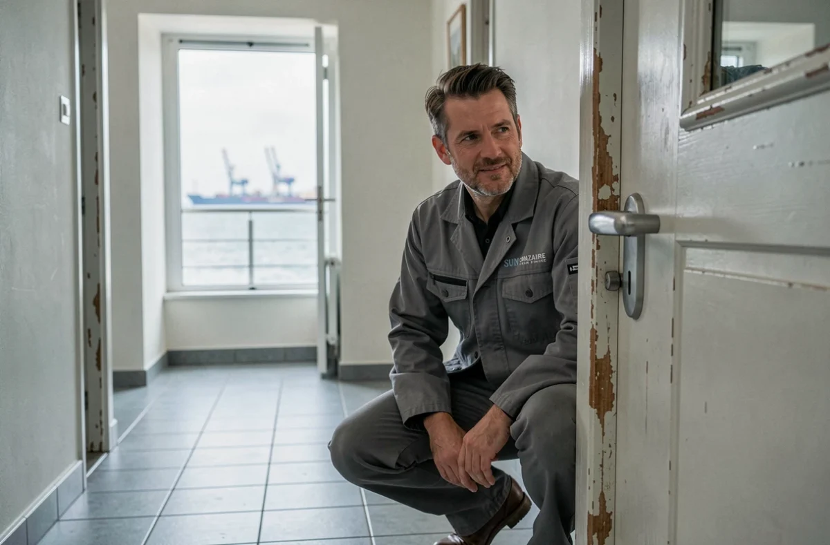 Serrurier en intervention sur la côte à Saint-Nazaire dans un immeuble bord de mer